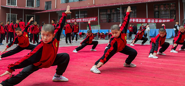 嵩山少林武校武术风采
